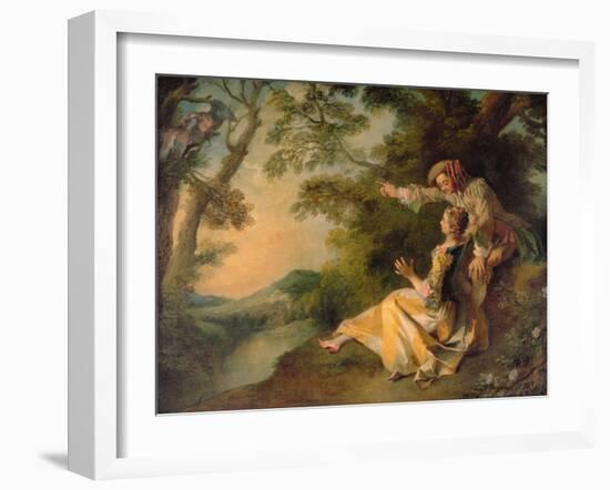 Lovers in a Landscape-Nicolas Lancret-Framed Giclee Print