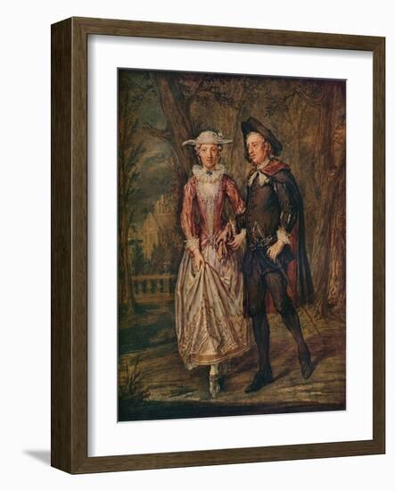 'Lovers in a Park', 1745 (1931)-Marcellus Laroon the Younger-Framed Giclee Print