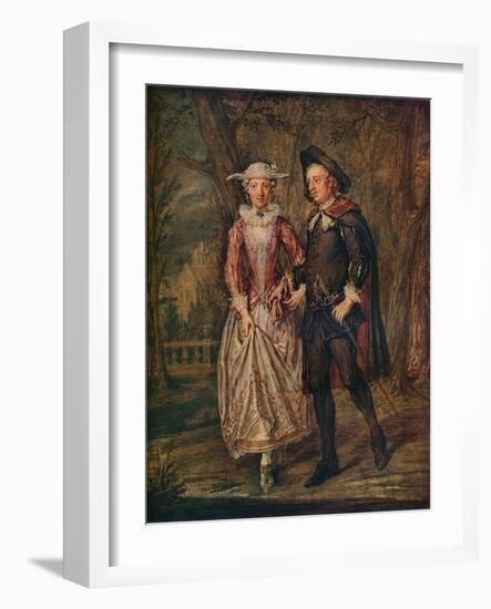 'Lovers in a Park', 1745 (1931)-Marcellus Laroon the Younger-Framed Giclee Print