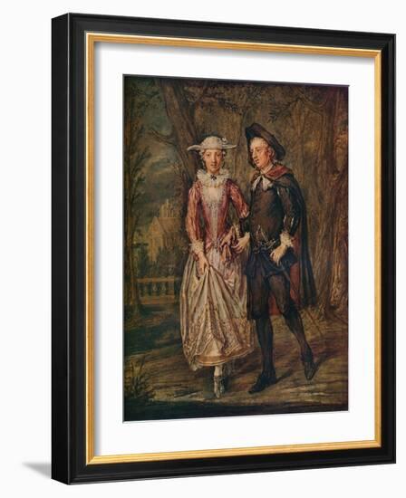 'Lovers in a Park', 1745 (1931)-Marcellus Laroon the Younger-Framed Giclee Print