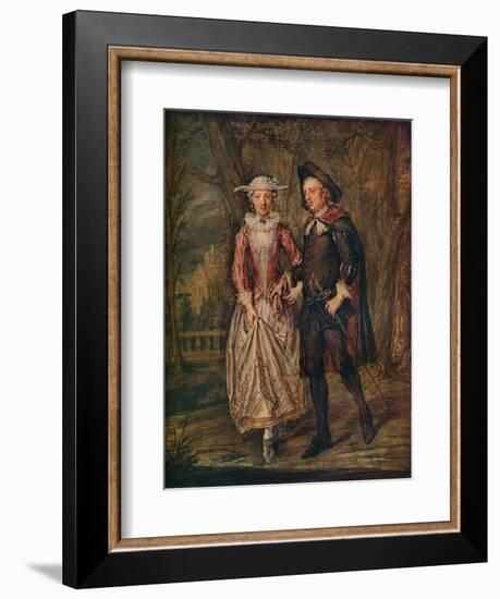 'Lovers in a Park', 1745 (1931)-Marcellus Laroon the Younger-Framed Giclee Print