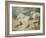 Lovers in a Park, 1865 (Watercolour)-Mihaly von Zichy-Framed Giclee Print