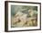 Lovers in a Park, 1865 (Watercolour)-Mihaly von Zichy-Framed Giclee Print