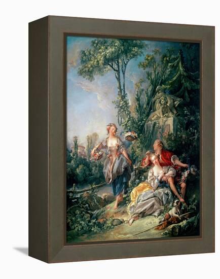 Lovers in a Park-Francois Boucher-Framed Premier Image Canvas