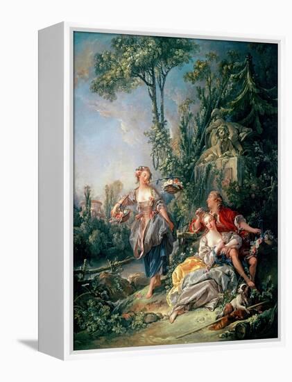 Lovers in a Park-Francois Boucher-Framed Premier Image Canvas