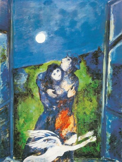 Lovers In Moonlight Art Print Marc Chagall Art Com Lovers In Moonlight Art Print Marc Chagall Art Com