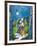 Lovers in Moonlight-Marc Chagall-Framed Art Print