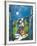 Lovers in Moonlight-Marc Chagall-Framed Art Print