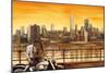 Lovers in New York-Edoardo Rovere-Mounted Art Print