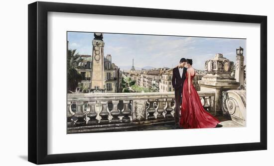 Lovers in Paris-Pierre Benson-Framed Giclee Print