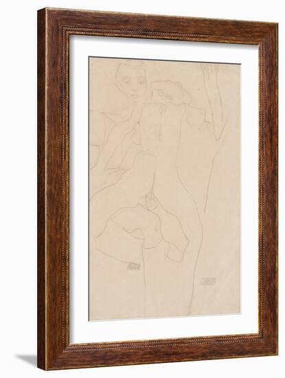 Lovers; Liebespaar, 1911-Egon Schiele-Framed Giclee Print