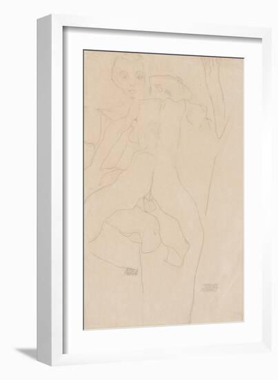 Lovers; Liebespaar, 1911-Egon Schiele-Framed Giclee Print