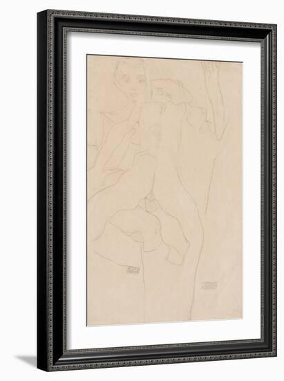 Lovers; Liebespaar, 1911-Egon Schiele-Framed Giclee Print