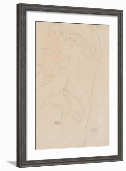 Lovers; Liebespaar, 1911-Egon Schiele-Framed Giclee Print