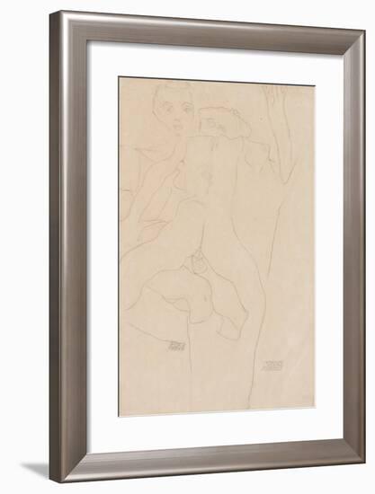 Lovers; Liebespaar, 1911-Egon Schiele-Framed Giclee Print