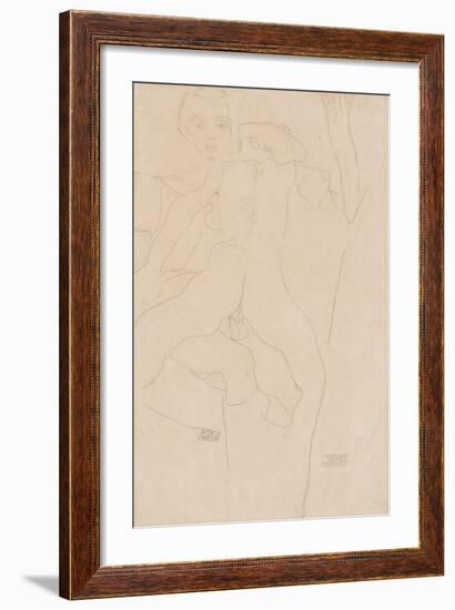 Lovers; Liebespaar, 1911-Egon Schiele-Framed Giclee Print