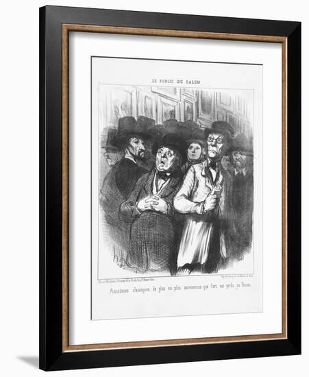 Lovers of Classical Art More and More Convinced That Art Is Lost in France, 1852-Honore Daumier-Framed Giclee Print