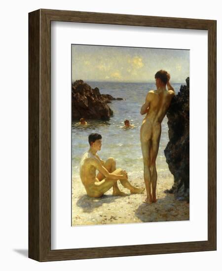 Lovers of the Sun-Henry Scott Tuke-Framed Giclee Print