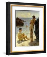 Lovers of the Sun-Henry Scott Tuke-Framed Giclee Print