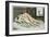 Lovers on a Bed, Published 1835, Reprinted in 1908-Peter Fendi-Framed Giclee Print