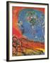Lovers on a Red Background-Marc Chagall-Framed Art Print
