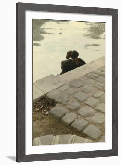 Lovers on the Banks of the River Seine-Peter Cornelius-Framed Giclee Print