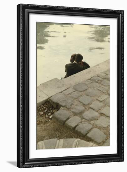 Lovers on the Banks of the River Seine-Peter Cornelius-Framed Giclee Print