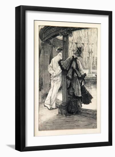 Lovers' Quarrel, 1876-James Jacques Joseph Tissot-Framed Giclee Print