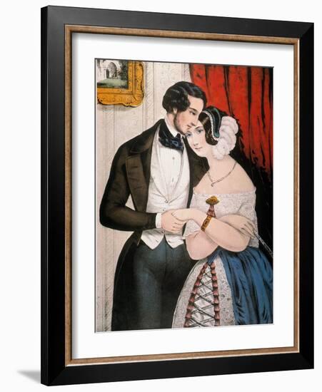 Lovers Reconciliation-Currier & Ives-Framed Giclee Print