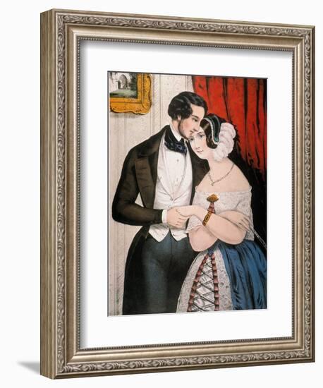 Lovers Reconciliation-Currier & Ives-Framed Giclee Print