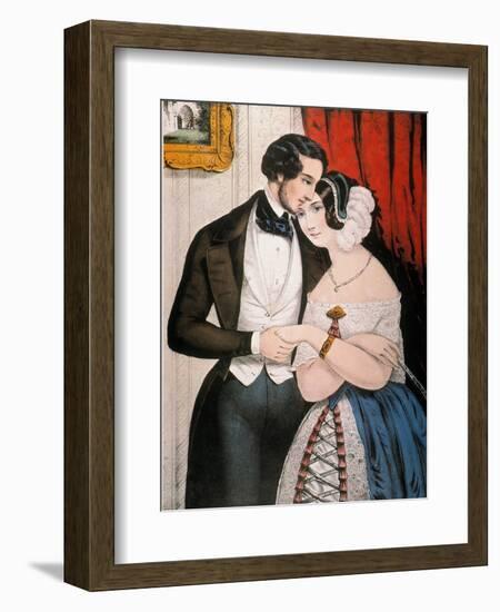 Lovers Reconciliation-Currier & Ives-Framed Giclee Print