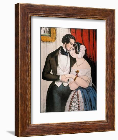 Lovers Reconciliation-Currier & Ives-Framed Giclee Print