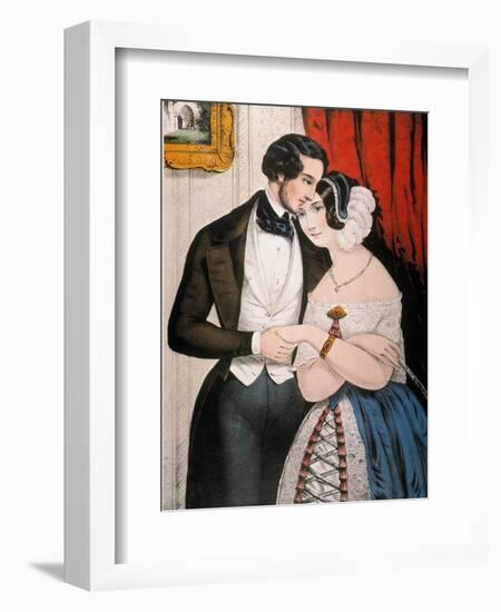 Lovers Reconciliation-Currier & Ives-Framed Giclee Print