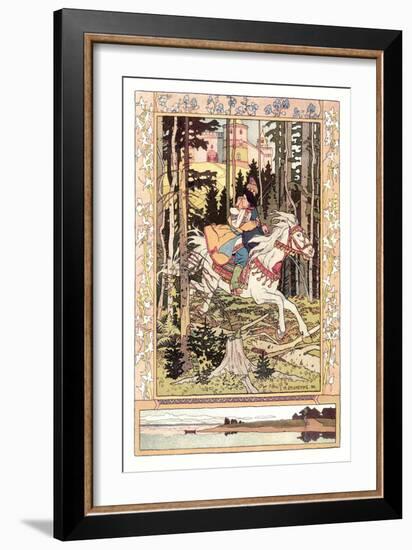 Lovers Riding-Ivan Bilibin-Framed Art Print