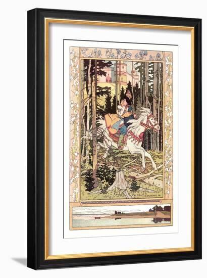 Lovers Riding-Ivan Bilibin-Framed Art Print