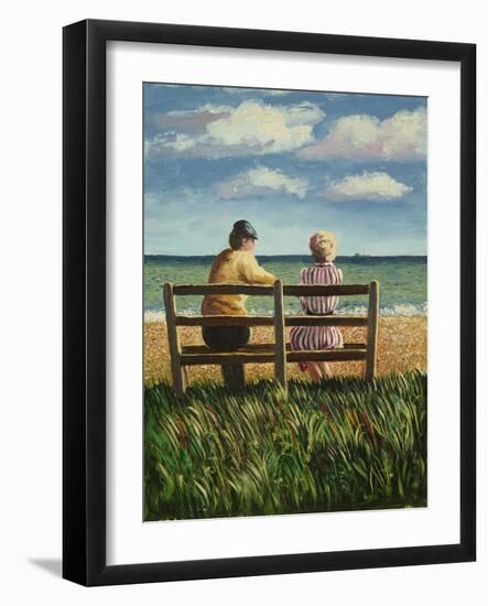 Lovers Tiff on the South Coast, 1984 (Panel)-Liz Wright-Framed Giclee Print