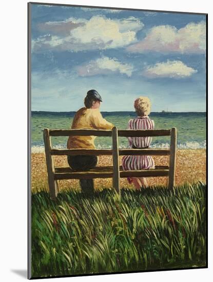 Lovers Tiff on the South Coast, 1984 (Panel)-Liz Wright-Mounted Giclee Print