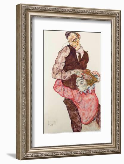 Lovers-Egon Schiele-Framed Art Print