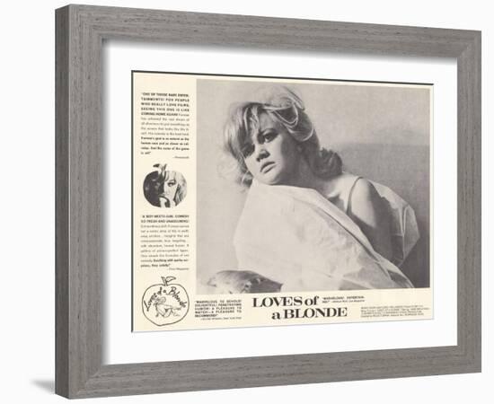 Loves of Blonde, 1967-null-Framed Art Print