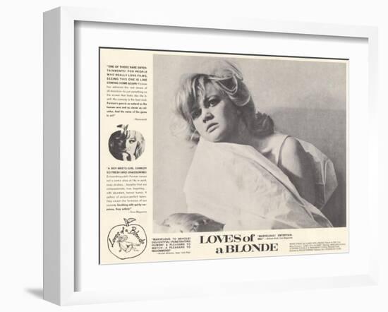 Loves of Blonde, 1967-null-Framed Art Print