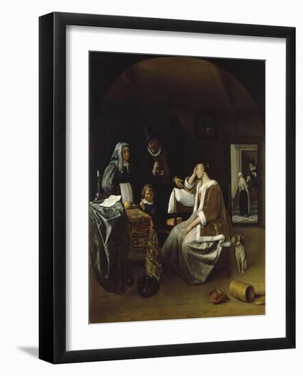 Lovesick Woman-Jan Steen-Framed Giclee Print