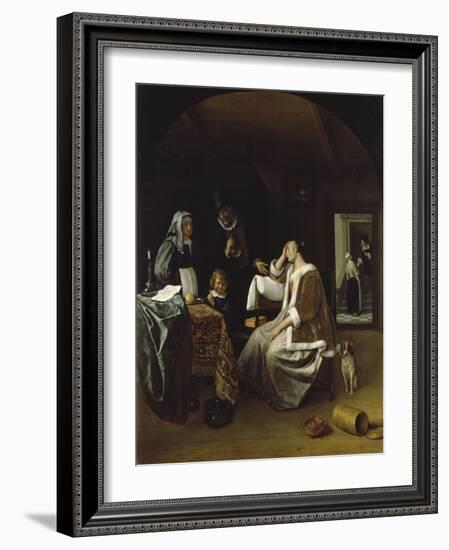 Lovesick Woman-Jan Steen-Framed Giclee Print