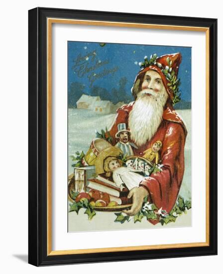 Loving Christmas Greetings-null-Framed Giclee Print