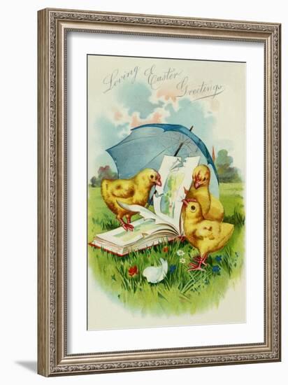 Loving Easter Greetings-null-Framed Art Print