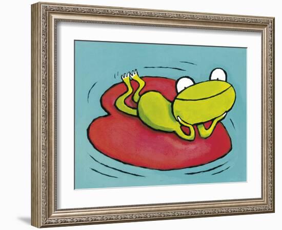 Loving Frog-Dieterle-Framed Art Print