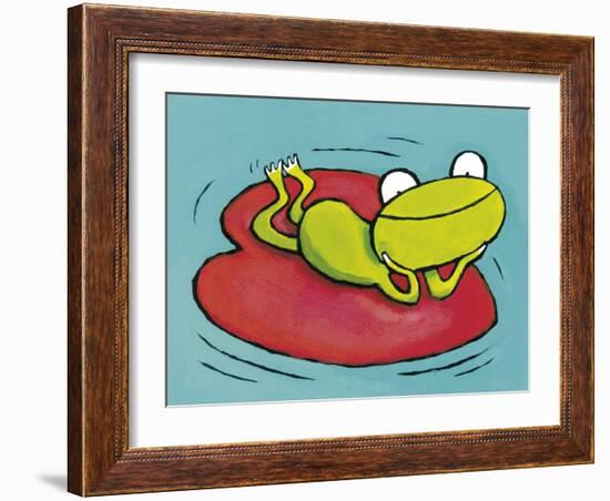 Loving Frog-Dieterle-Framed Art Print