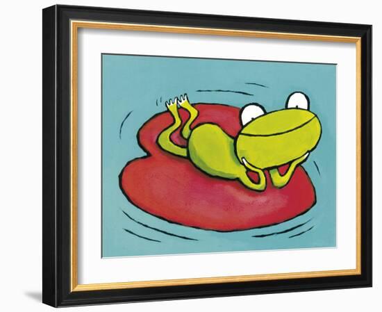 Loving Frog-Dieterle-Framed Art Print