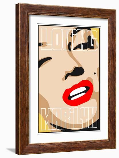 Loving Marilyn II-Cristian Mielu-Framed Art Print