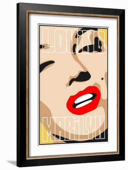 Loving Marilyn II-Cristian Mielu-Framed Art Print