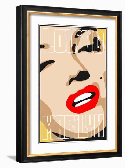 Loving Marilyn II-Cristian Mielu-Framed Art Print